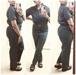 Vintage Sports Wear Green Coverall Jumpsuit